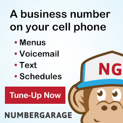 NumberGarage - A business number on your cell phone that keeps personal and business calls separate.
